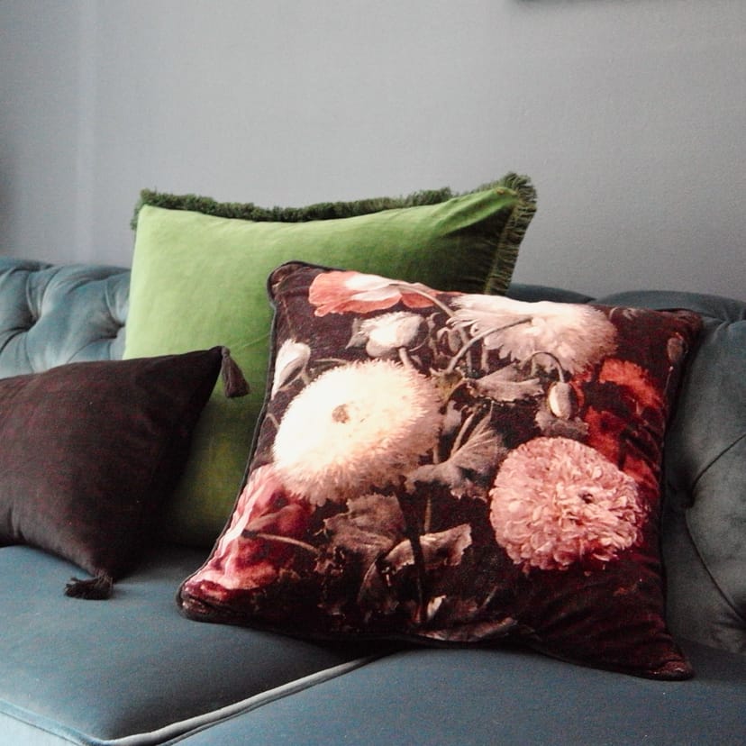Garden Print Cushion Covers, Set of 2 - Image 1