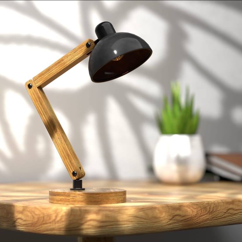 Oak Desk Lamp - Image 1